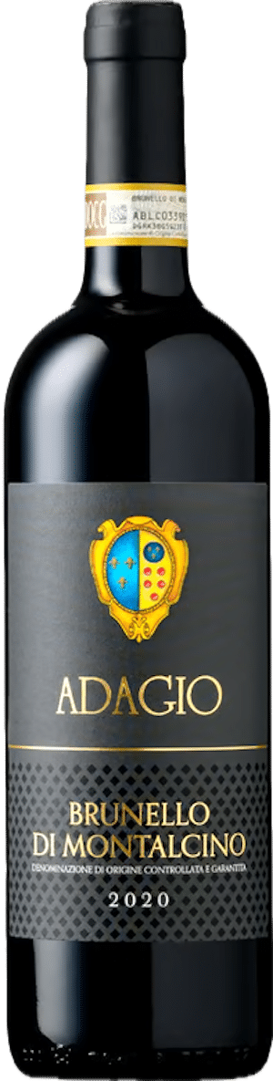 Adagio Brunello di Montalcino 2020, Toskana, Italien, super toskaner, beste rotwein zum essen, manduria, calle, fleggaard, tilbudsavis