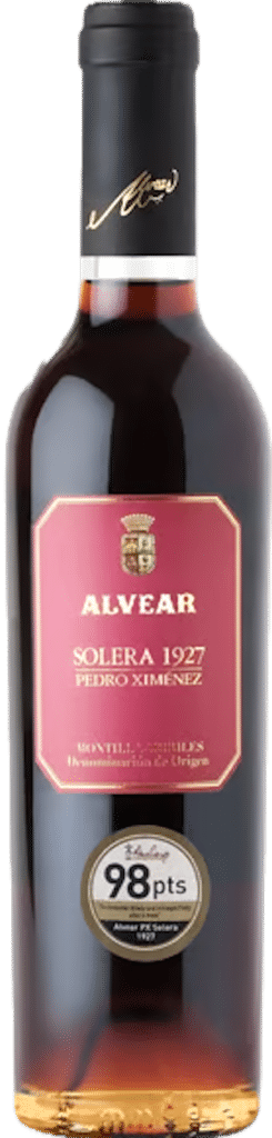 Alvear Pedro Ximénez 1927, spanien, beste süßwein für essen, beste süßwein für käse, beste süßwein für chokolade