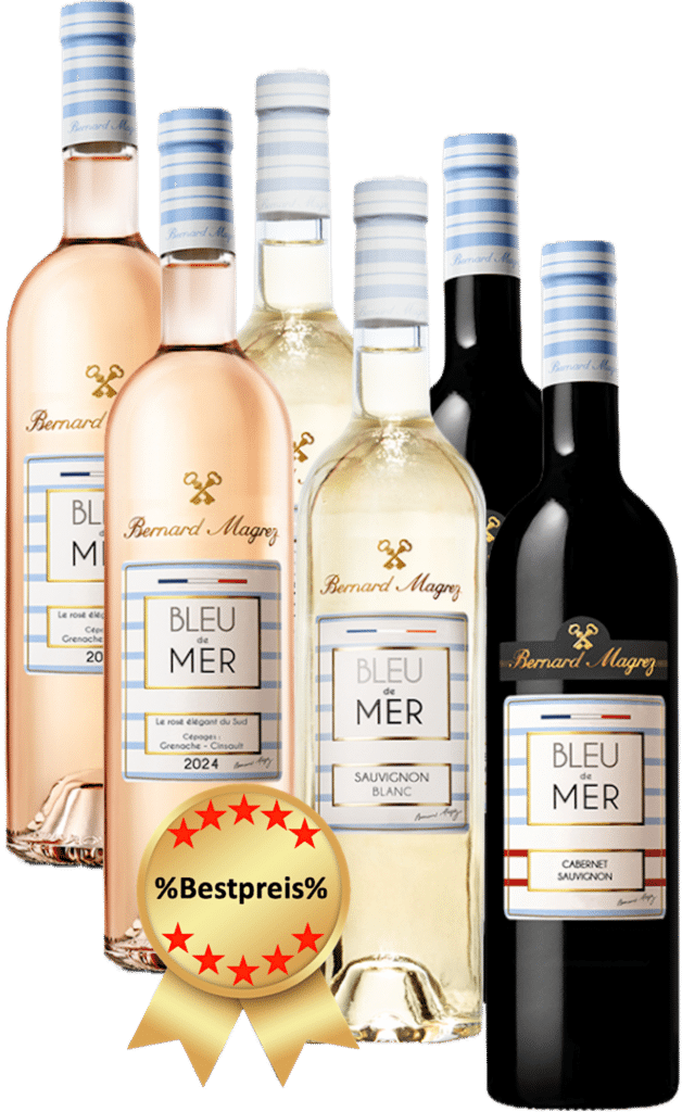 Bleu de mer, Bernard Magrez, Mix-box, Languedoc-Rousillion, Frankreich, Aperol Spritz, Rosé, Rotwein, Weißwein, Sommer, Provence