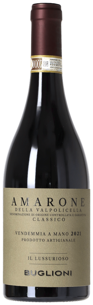 Buglioni Amarone della Valpolicella Classico Il Lussurioso 2021 Weinflasche