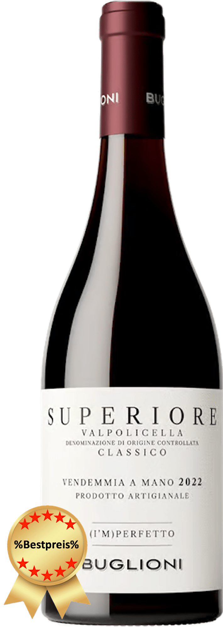 Buglioni Valpolicella Classico Superiore (I'm) perfetto 2022, Italien, Veneto, Verona, Beste rotwein zum essen, Pasta, Pizza, Spargel rezepte, Aperol Spritz rezepte, calle, Fleggaard, tilbudsavis