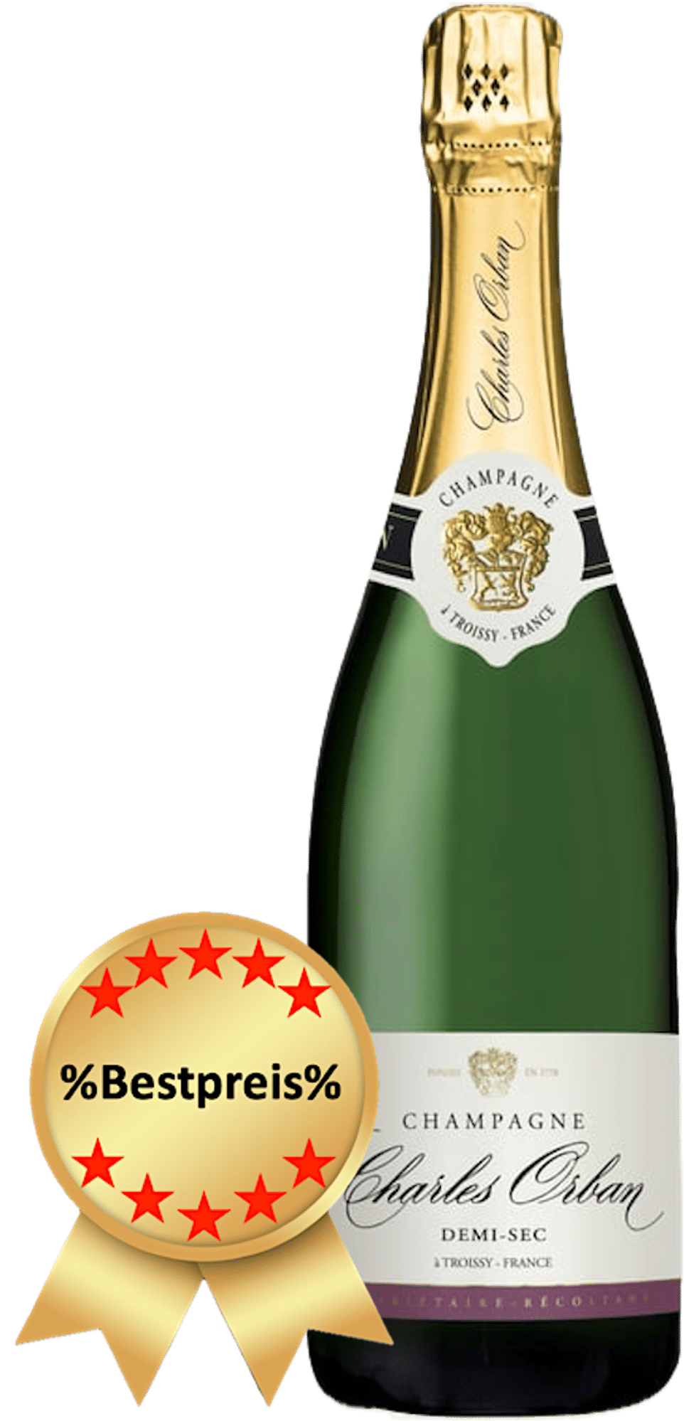 Charles, Orban, Champagne, Brut, Chardonnay, Meunier, PinotNoir, Pinot, Noir, Frankreich, Demisec,