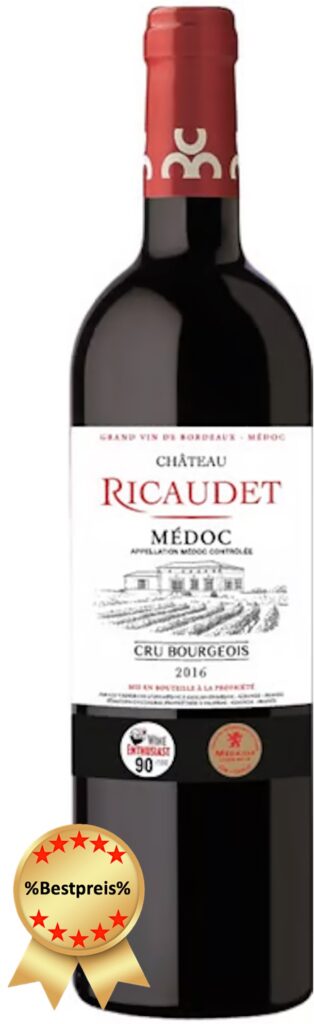 Chateau Ricaudet Medoc 2016, Bordeau, Medoc, Frankreich, Rotwein, beste rotwein zum essen, aperol spritz, calle, fleggaard, tilbudsavis