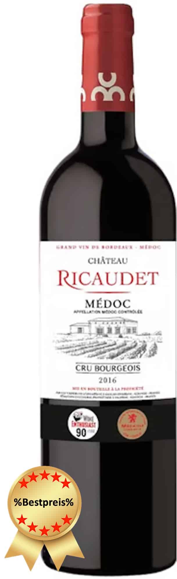 Chateau Ricaudet Medoc 2016, Bordeau, Medoc, Frankreich, Rotwein, beste rotwein zum essen, aperol spritz, calle, fleggaard, tilbudsavis