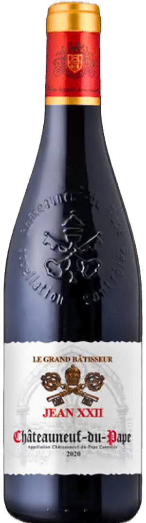 Jean XXII Chateauneuf-du-Pape Le Grand Batisseur 2020, frankreich, cotes du rhone, beste rotwein zum essen, calle, fleggaard, tilbudsavis