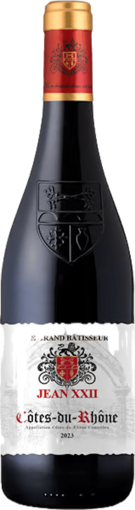 Jean XXII Le Grand Batisseur Cotes du Rhone 2023, Frankreich, Cotes du Rhone, Beste rotwein zum essen, calle, fleggaard, tilbudsavis