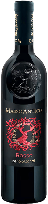 Masso Antico Red 0% - Zero alcohol, apulien, Italien, rotwein. alkoholfrei wein, beste rotwein zum essen, primitivo, manduria, calle, fleggaard, tilbudsavis