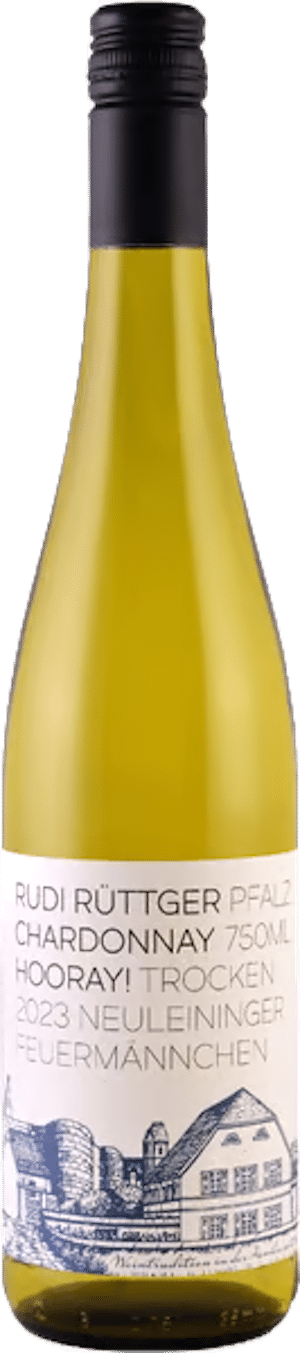 Rudi Rüttger Chardonnay Neuleininger Feuermännchen 2023, beste wein zum essen, beste weißwein zum essen, pfalz, deutsche weine, calle, fleggaard, tilbudsavis