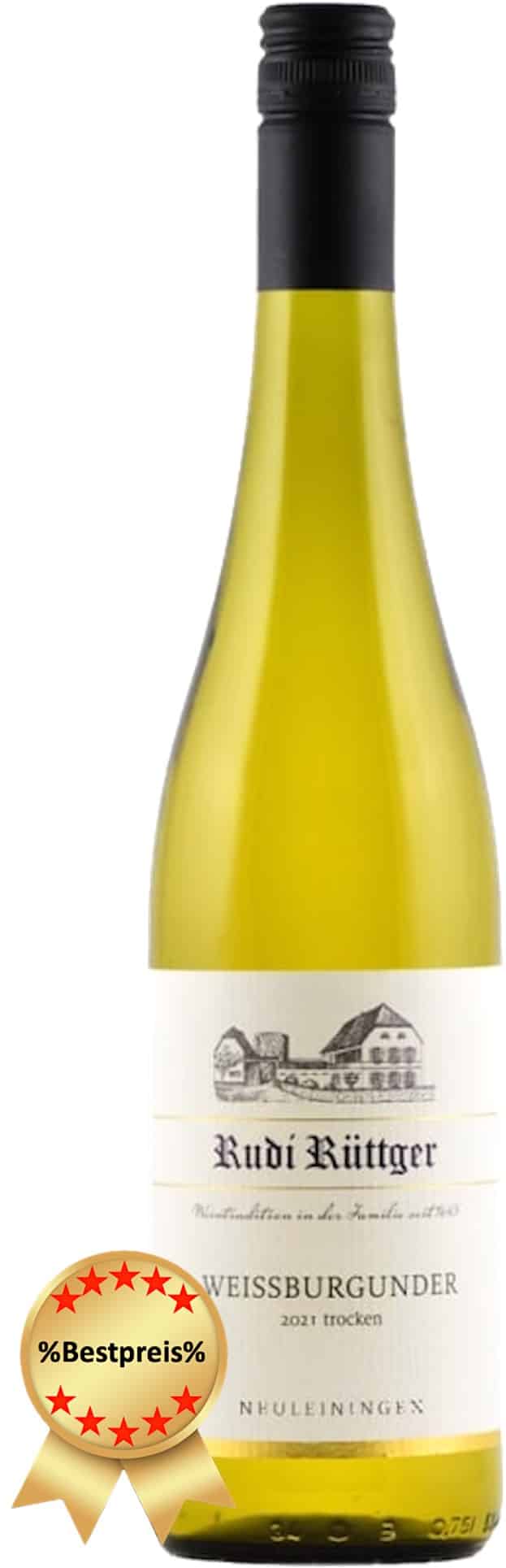 Rudi Rüttger Weissburgunder Trocken 2022, Weineliebe, Weißwein, beste wein zum spargel, calle, fleggaard, tilbudsavis