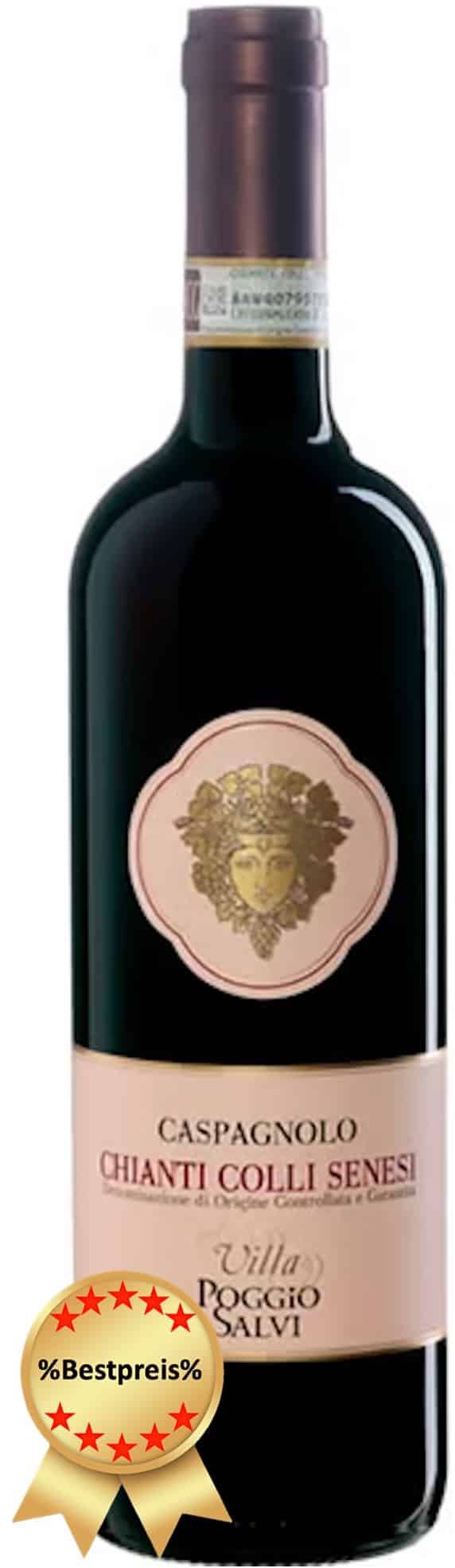 Villa Poggio Salvi Chianti Colli Senesi Caspagnolo 2024, rotwein, italien, chianti, beste rotwein zum essen, calle, fleggaard, tilbudsavis
