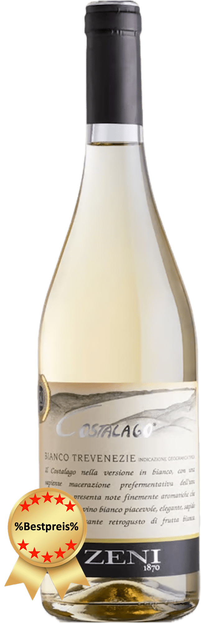 Zeni Costalago Bianco Tre Venzie IGT 2023, Cantina ZENI, Veneto, Italien, Chardonnay, Spargel rezepte, calle, fleggaard, tilbudsavis